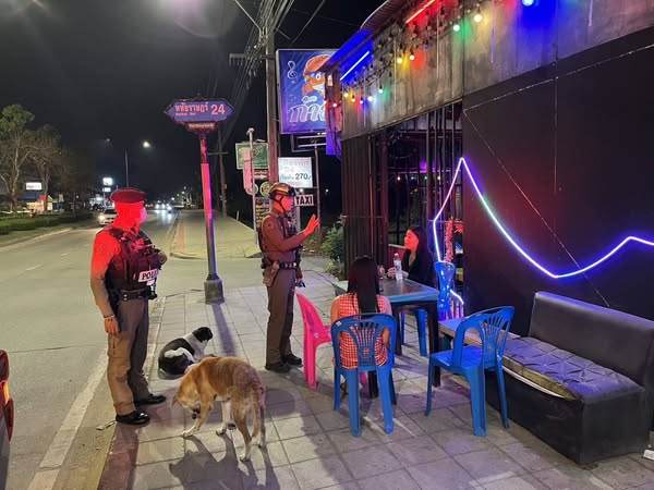งานป้องกันปราบปราม ตรวจสอบสถานประกอบการ ที่เปิดให้บริการในลักษณะคล้ายสถานบริการ